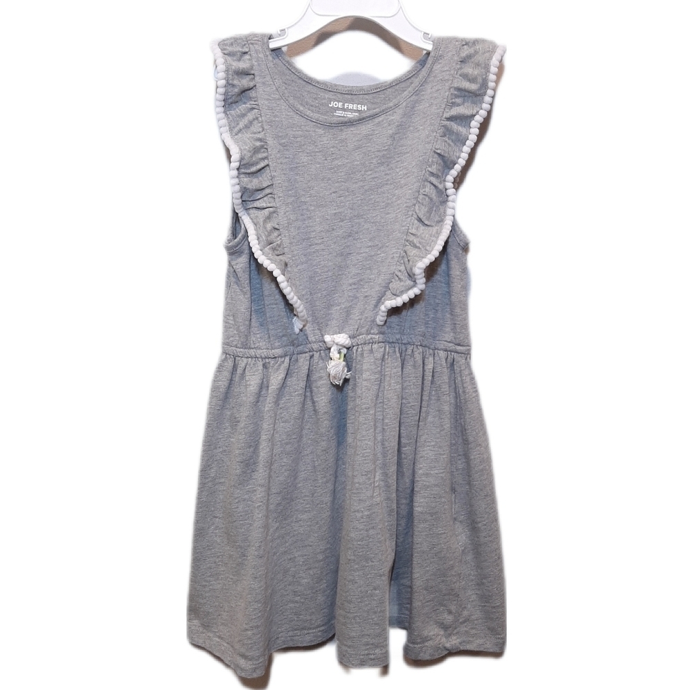 Joe Fresh Sleeveless Ruffled Dress Drawstring Waist Casual Fit & Flare Size 5